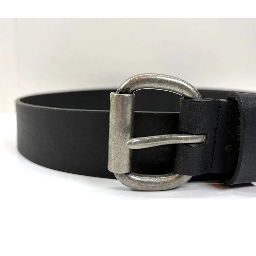 CABELAS Black BUFFALO LEATHER Belt Full Grain Roughneck 38